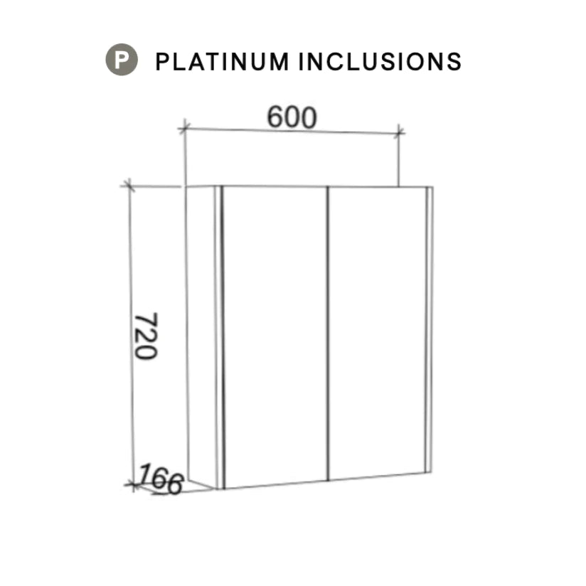 Timberline Sanremo Shaving Cabinet