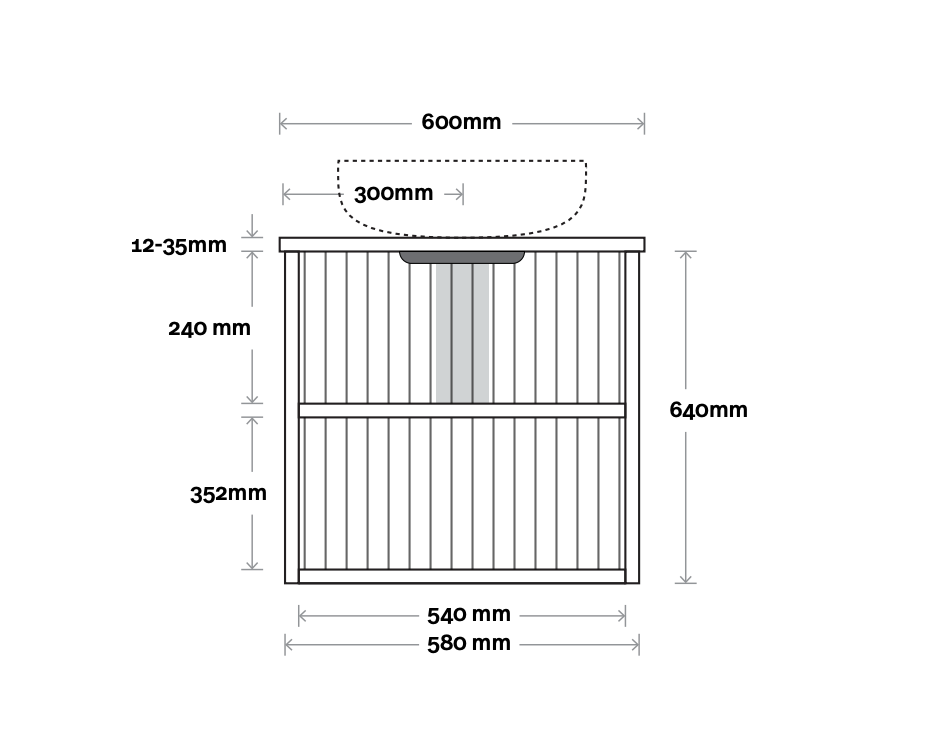 Marquis Salamander Wall Hung Vanity