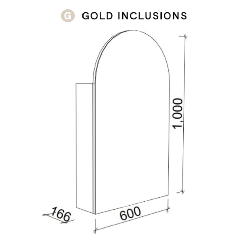 Timberline Church Shaving Cabinet 600mm