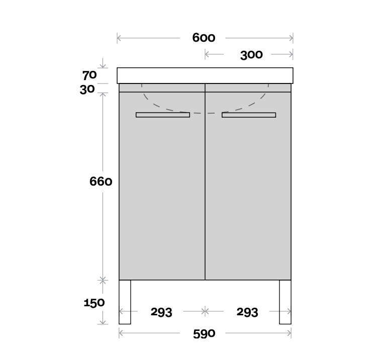Marquis Phoenix Compact Vanity