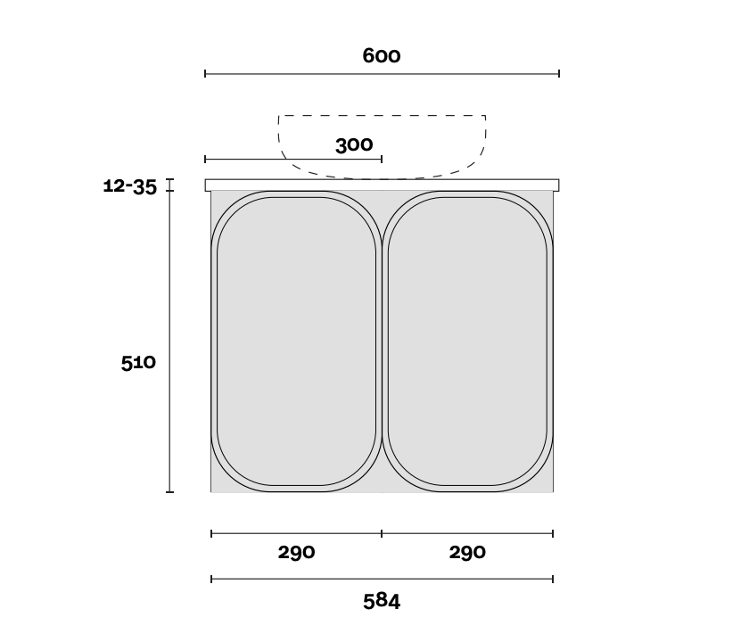 Marquis Port Wall Hung Vanity