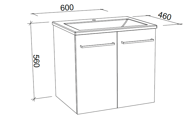 Timberline Carlo Vanity with Regal Acrylic Top