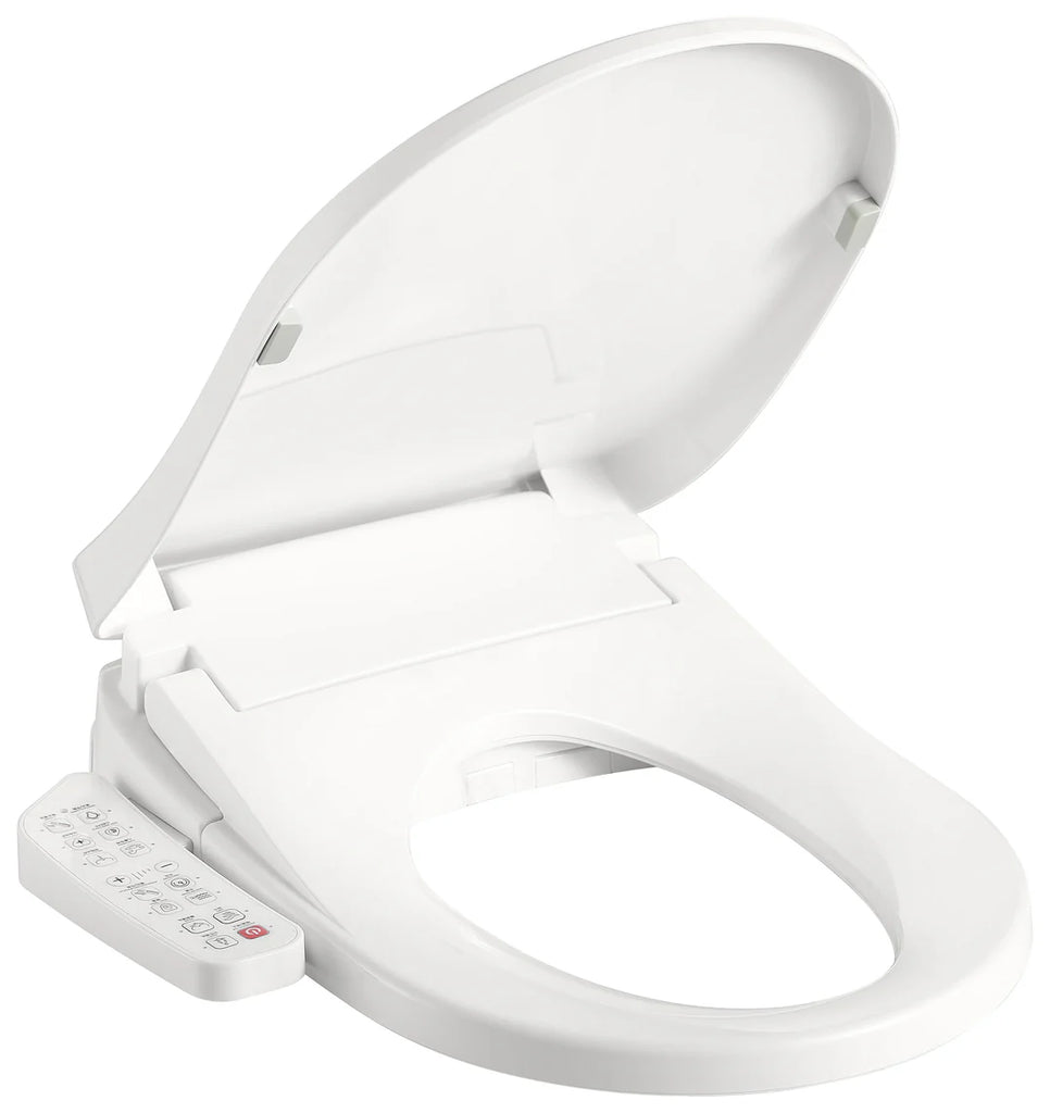 Enno Premium Electric Smart Bidet Toilet Seat With Side Remote - Gloss White