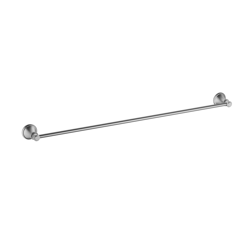 Ikon Clasico Single Towel Rail - Brushed Nickel