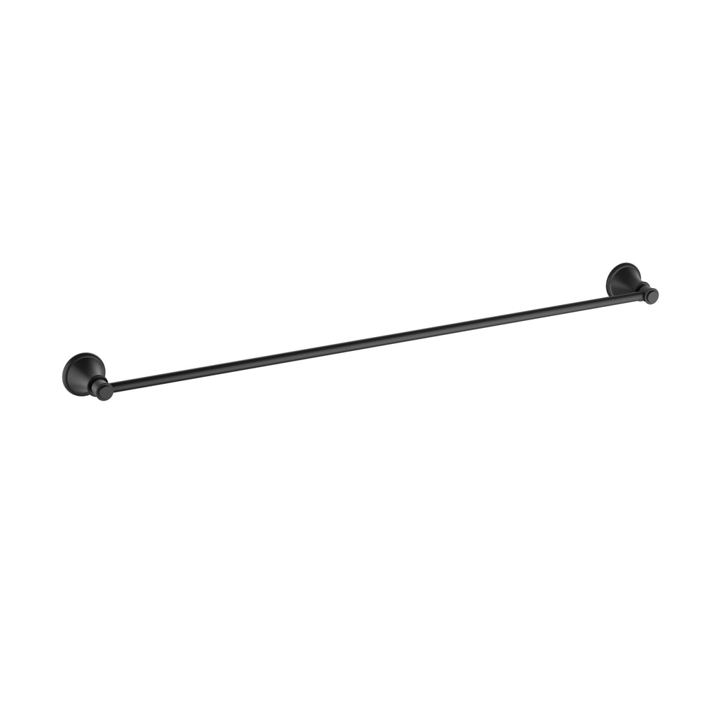 Ikon Clasico Single Towel Rail - Matte Black
