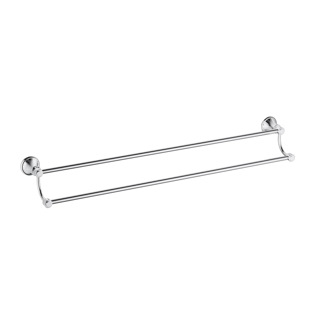 Ikon Clasico Double Towel Rail - Chrome