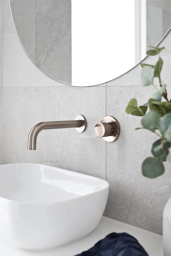 Meir Round Wall Mixer Finish Only - Champagne Rose Gold