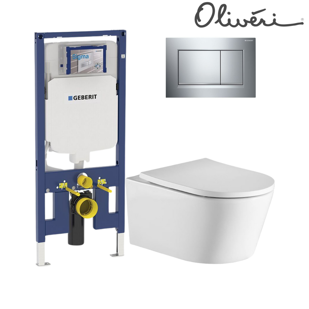 Oliveri Oslo Wall Hung Toilet Suite