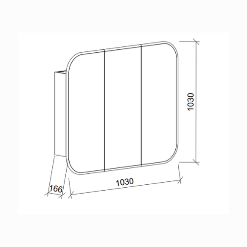 Timberline Jazz Arch Frame Shaving Cabinet