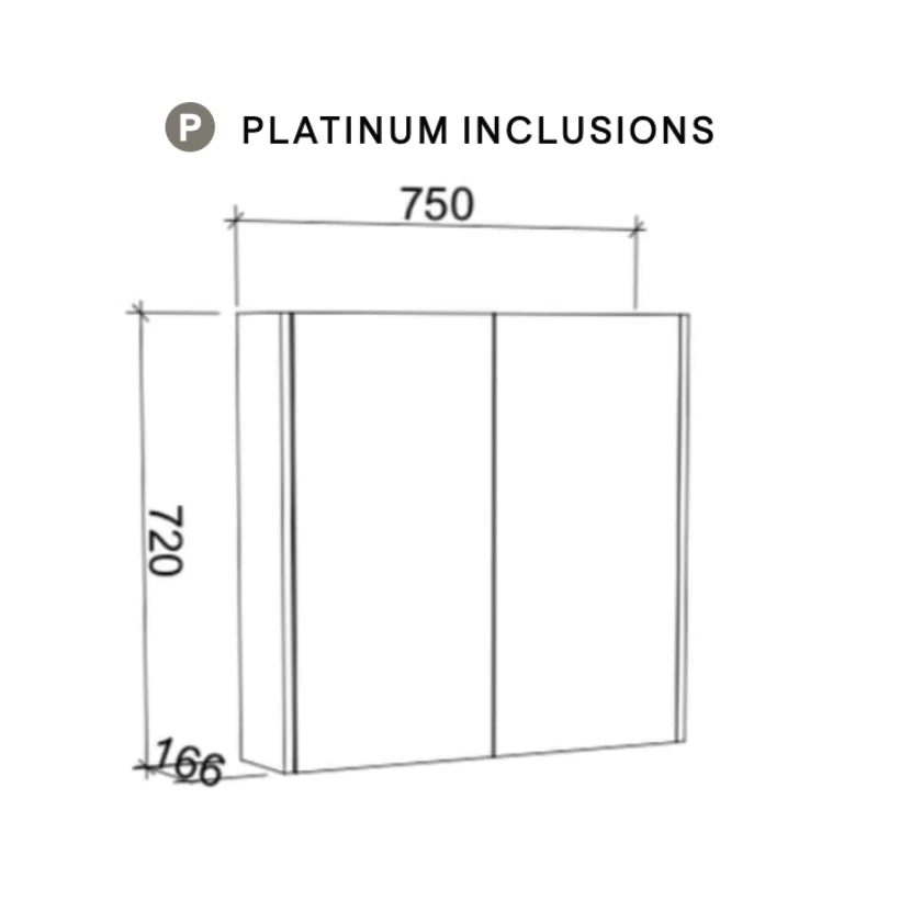 Timberline Sanremo Shaving Cabinet