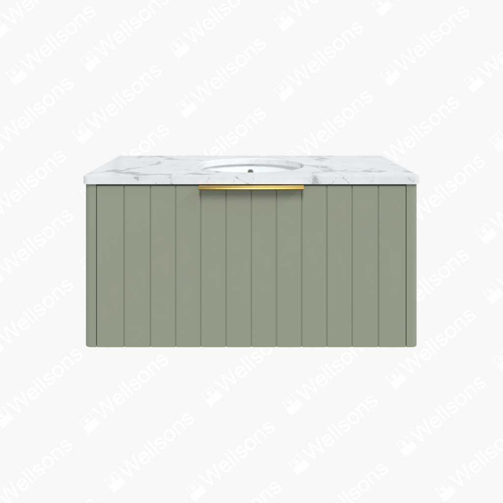 Timberline Saba Wall Hung Vanity With Under Counter Basin