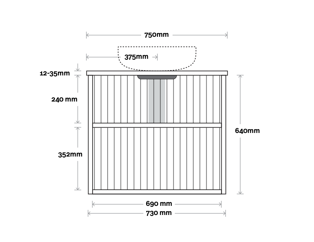 Marquis Salamander Wall Hung Vanity