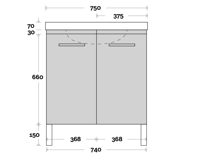 Marquis Phoenix Compact Vanity