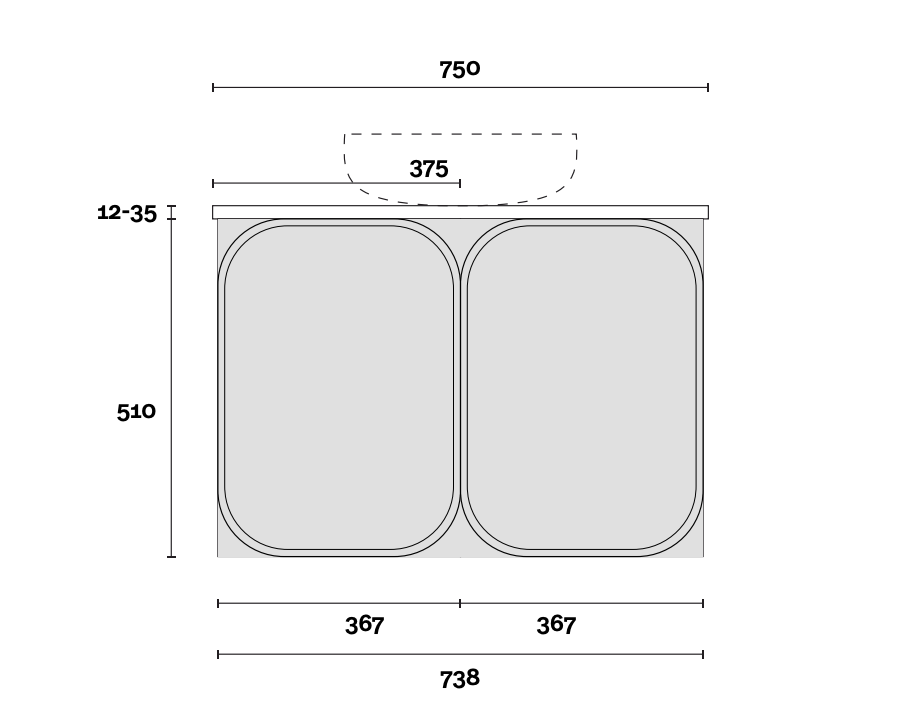 Marquis Port Wall Hung Vanity