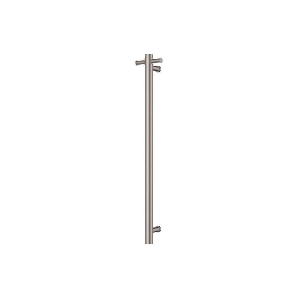 Fienza Isabella Vertical Heated Towel Rail 100 x 900mm - Brushed Nickel