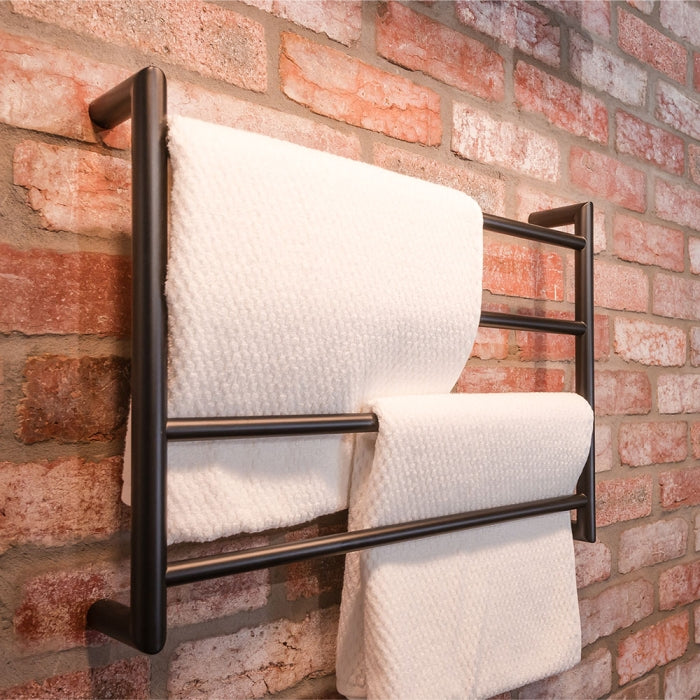 Fienza Kaya Heated Towel Rail - Matte Black