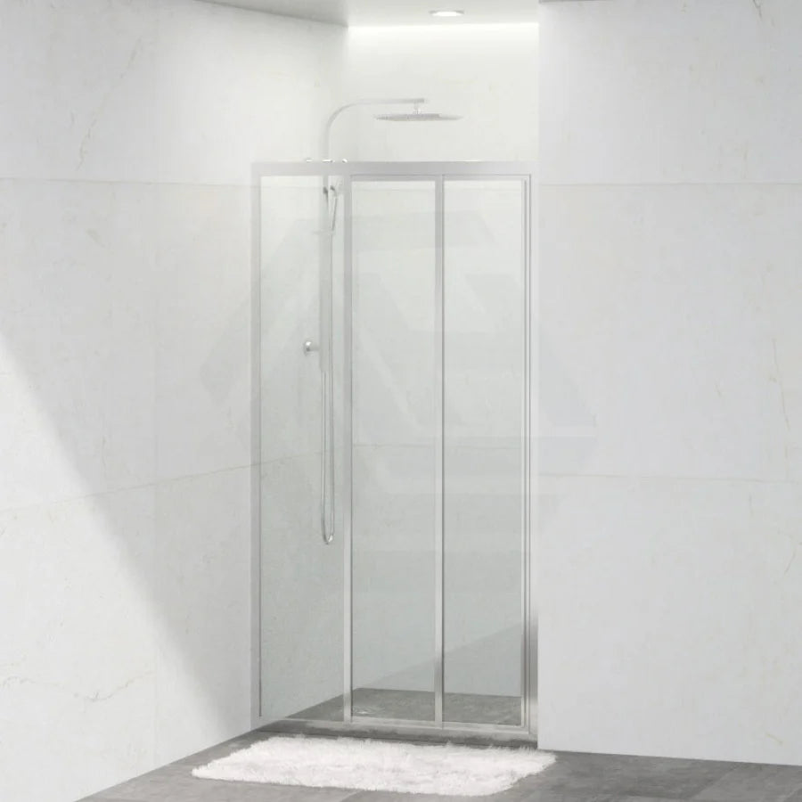 Wall to Wall Sliding Shower Screen Framed 3 Panels Doors 6mm Glass | NOT FOR SALE