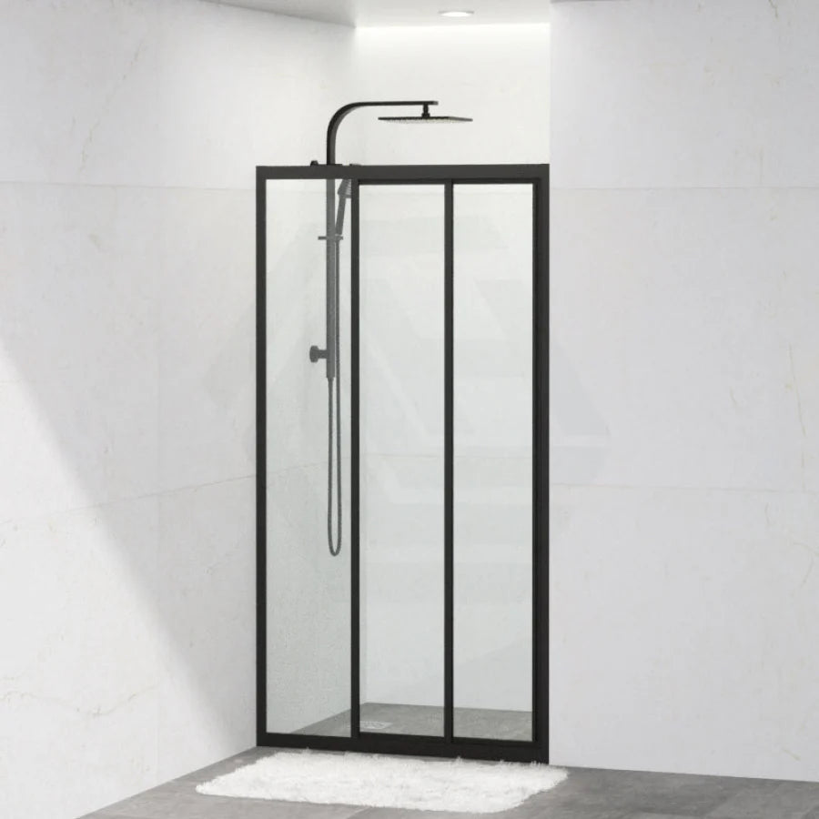 Wall to Wall Sliding Shower Screen Framed 3 Panels Doors 6mm Glass | NOT FOR SALE