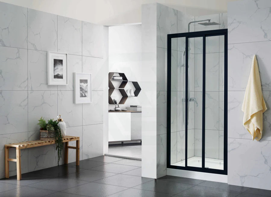 Wall to Wall Sliding Shower Screen Framed 3 Panels Doors 6mm Glass | NOT FOR SALE