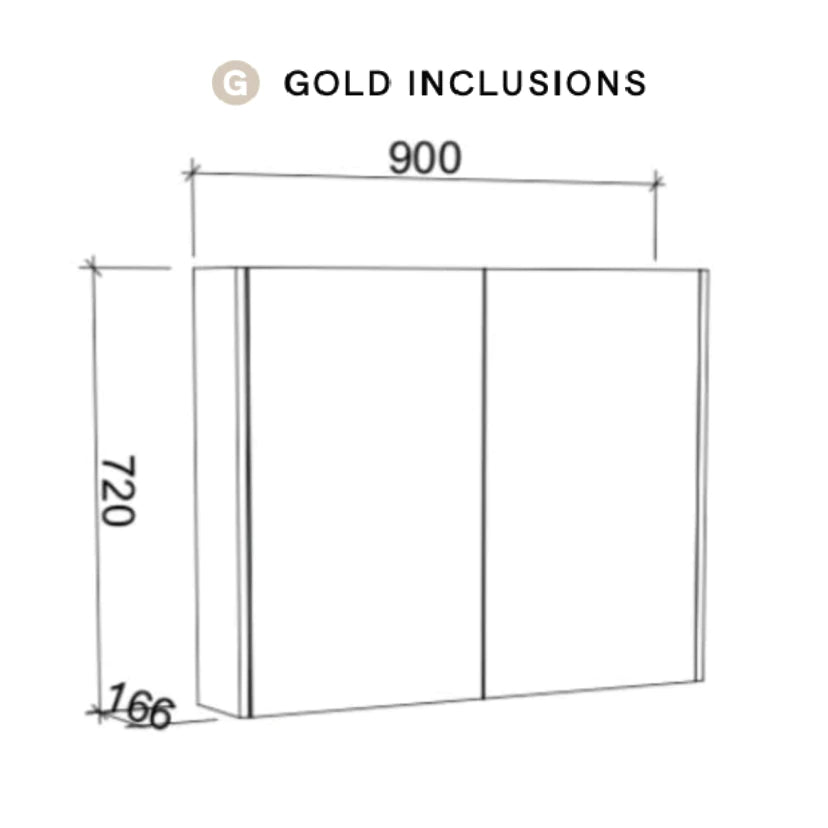 Timberline Sanremo Shaving Cabinet