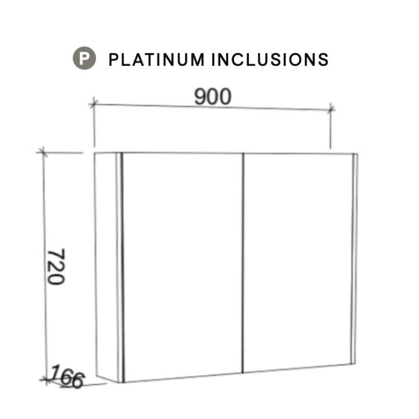 Timberline Sanremo Shaving Cabinet