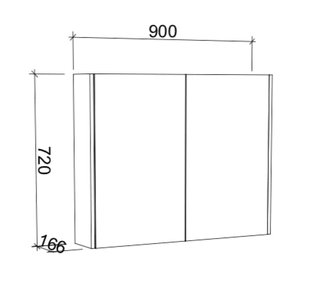 Timberline Sanremo Shaving Cabinet