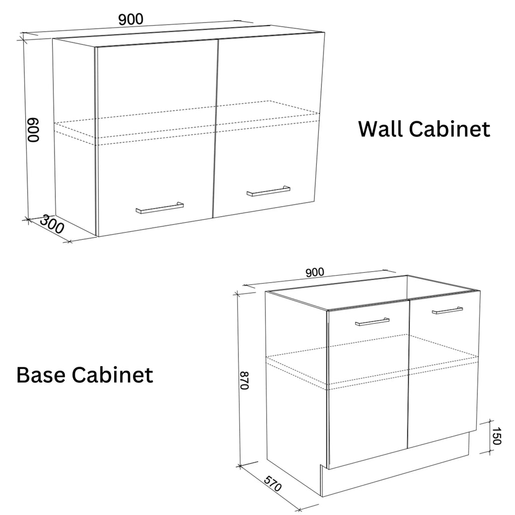 Timberline Custom Laundry Cabinet Package 915mm