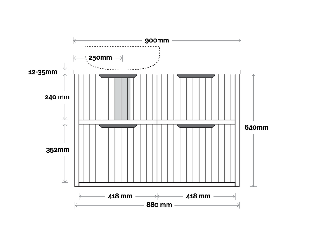 Marquis Salamander Wall Hung Vanity