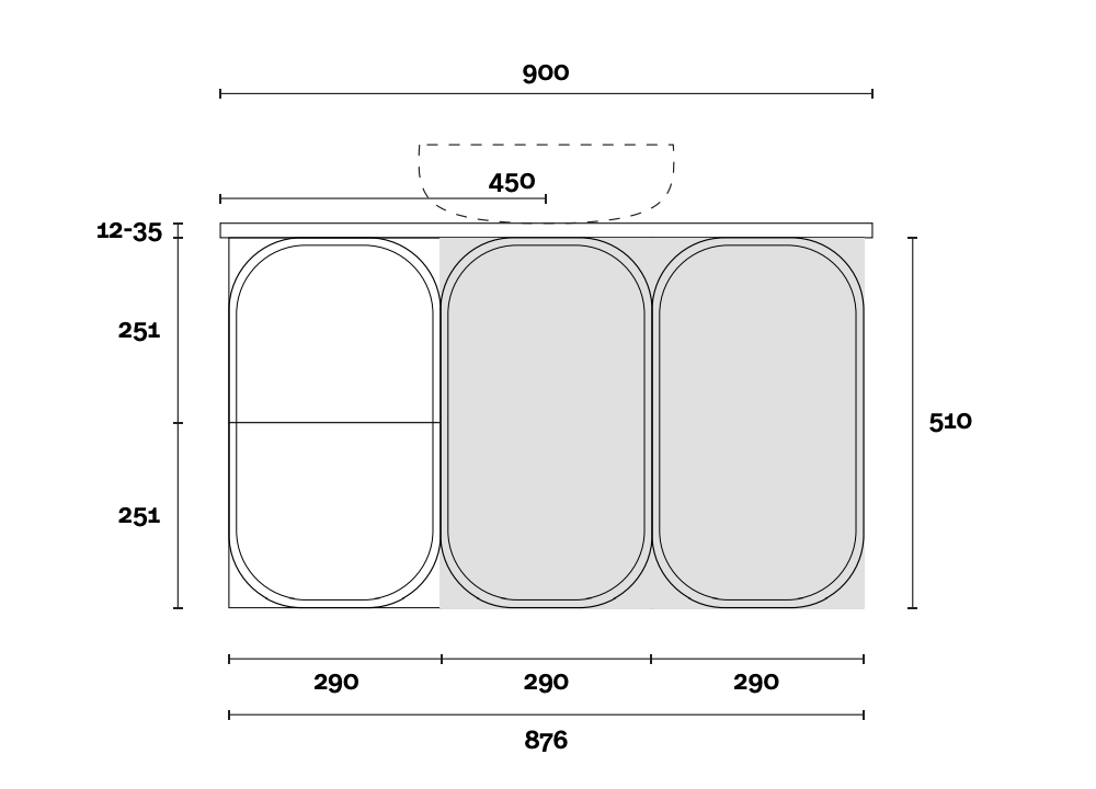 Marquis Port Wall Hung Vanity