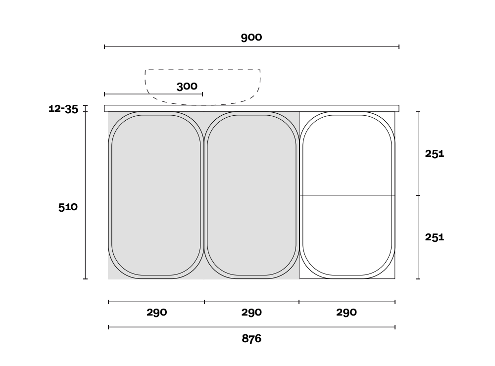 Marquis Port Wall Hung Vanity