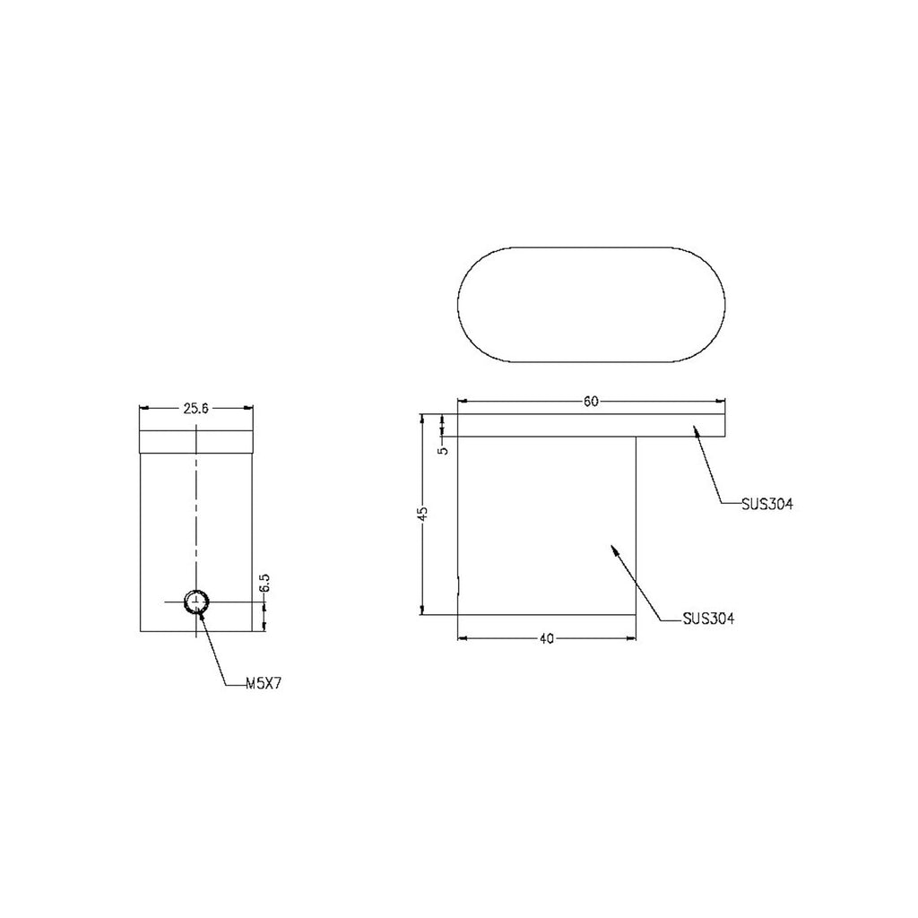 Nero Bianca Robe Hook - Chrome - Wellsons