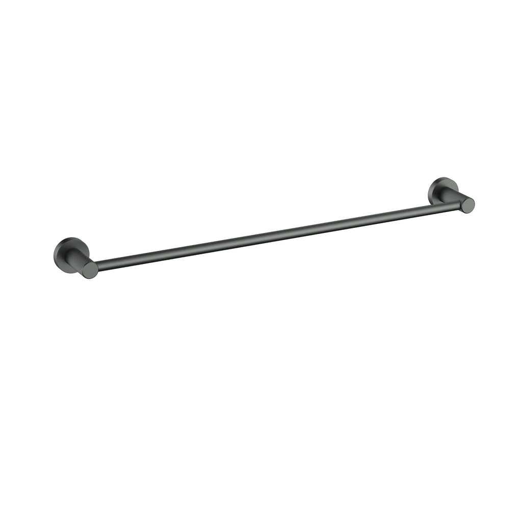 Ikon Linie Single Towel Rail - Gunmetal