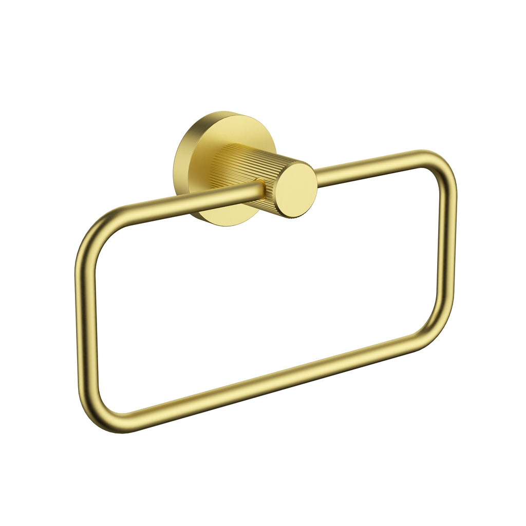 Ikon Linie Towel Ring - Brushed Gold