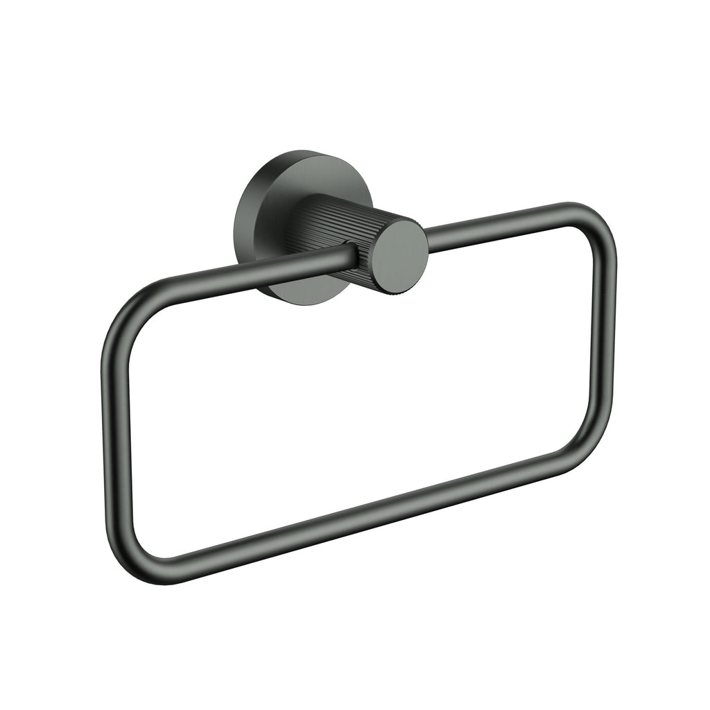 Ikon Linie Towel Ring - Gunmetal
