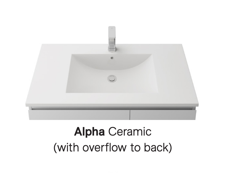 Timberline Nevada Plus Wall Hung Vanity with Alpha Ceramic Top