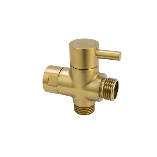 Toilet Bidet Spray Diverter only - Brushed Brass