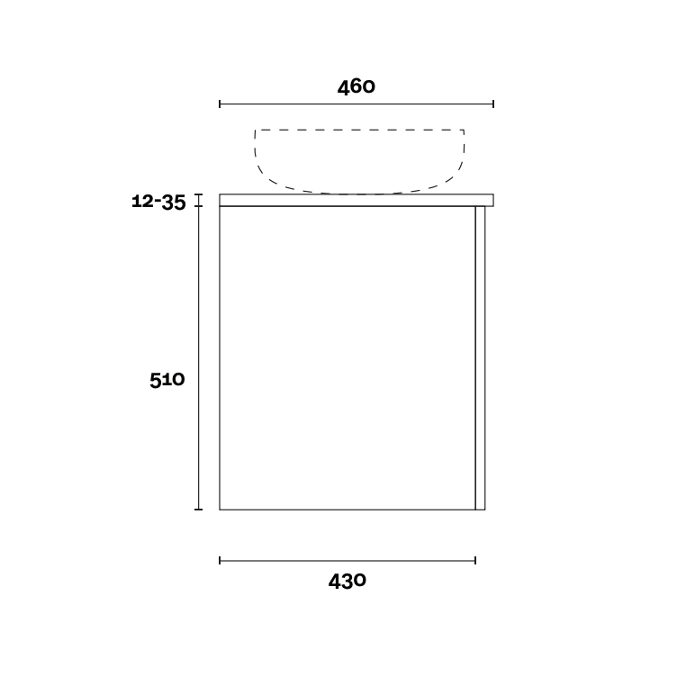 Marquis Arco Wall Hung Vanity