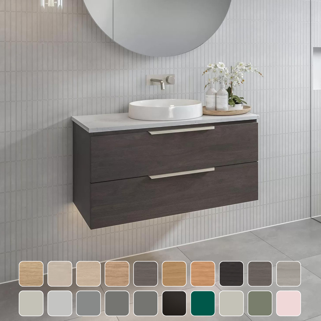 Timberline Ashton Wall Hung Vanity with Silksurface Top & Basin