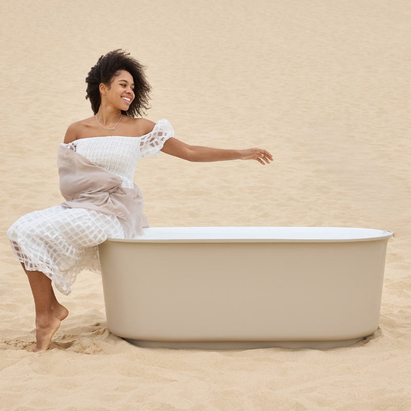 Belbagno Berg Freestanding Bathtub - Soft Sand