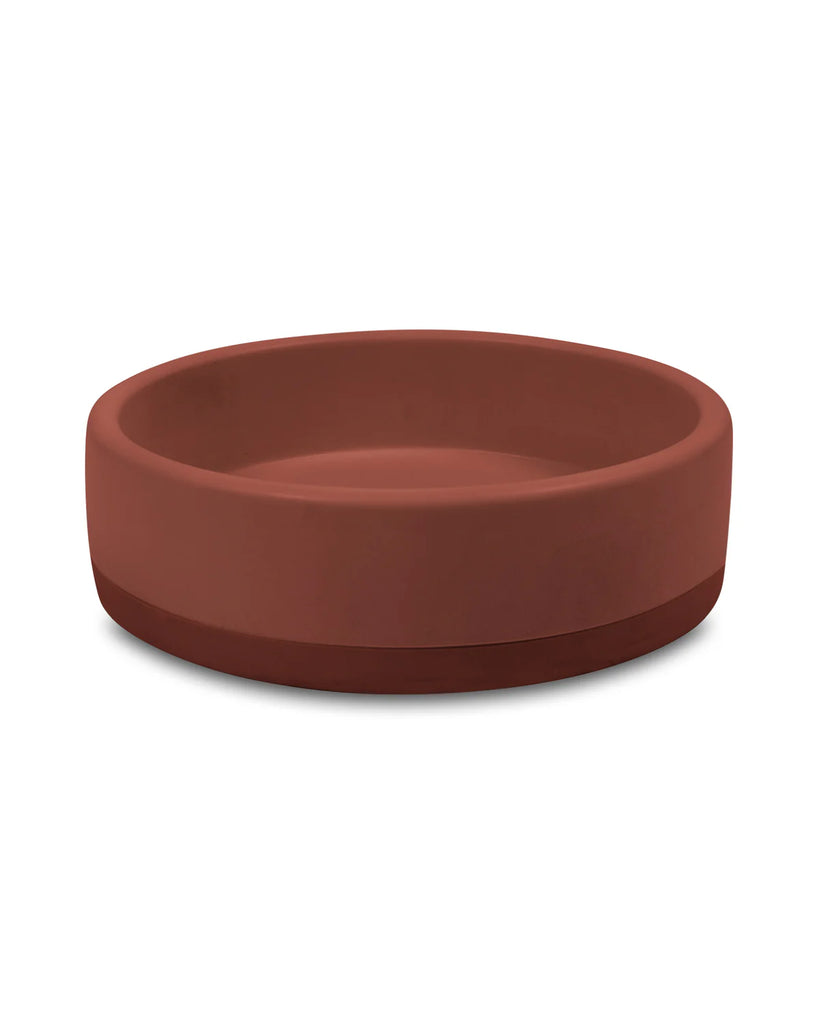 Nood Co Bowl Basin Wall Hung - Clay