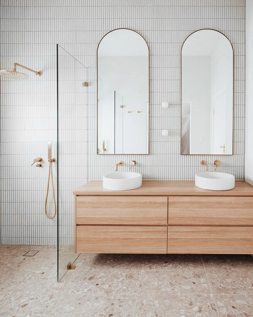 Nood Co Bowl Basin Wall Hung - Ivory