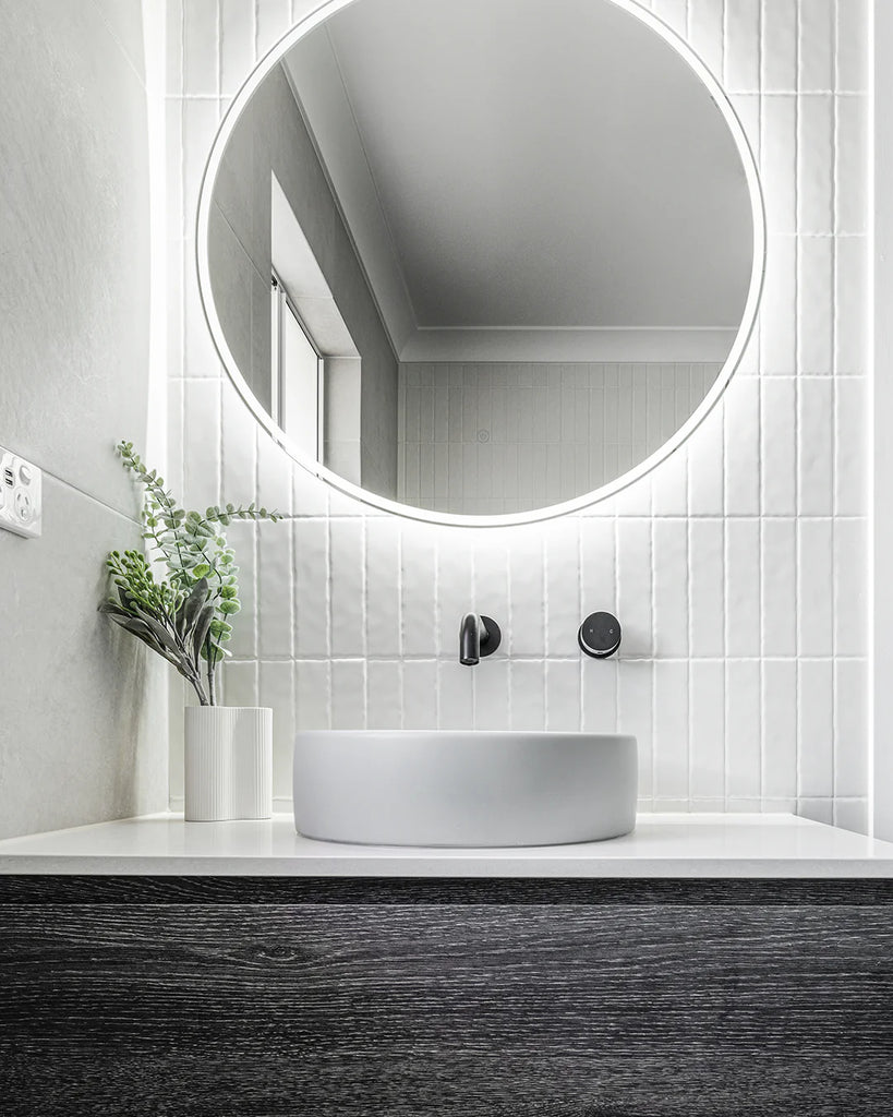 Nood Co Bowl Basin Wall Hung - Sky Grey
