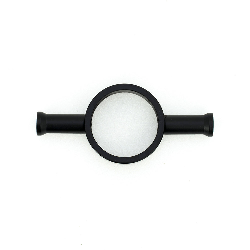 Radiant Heating Vertical Round Bar Hook - Matte Black