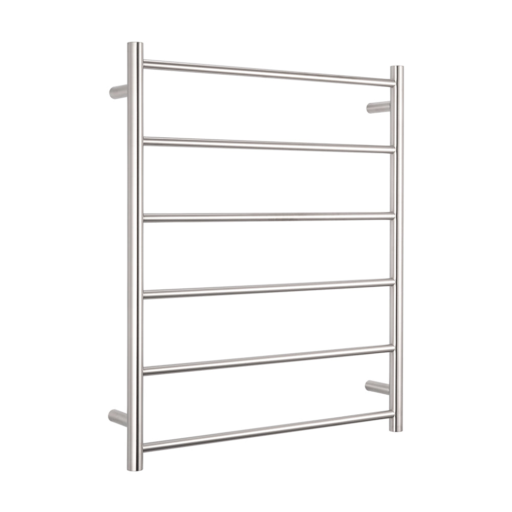 Radiant Heating Round Bars Non Heated Towel Rails Brushed Satin 700 x 830