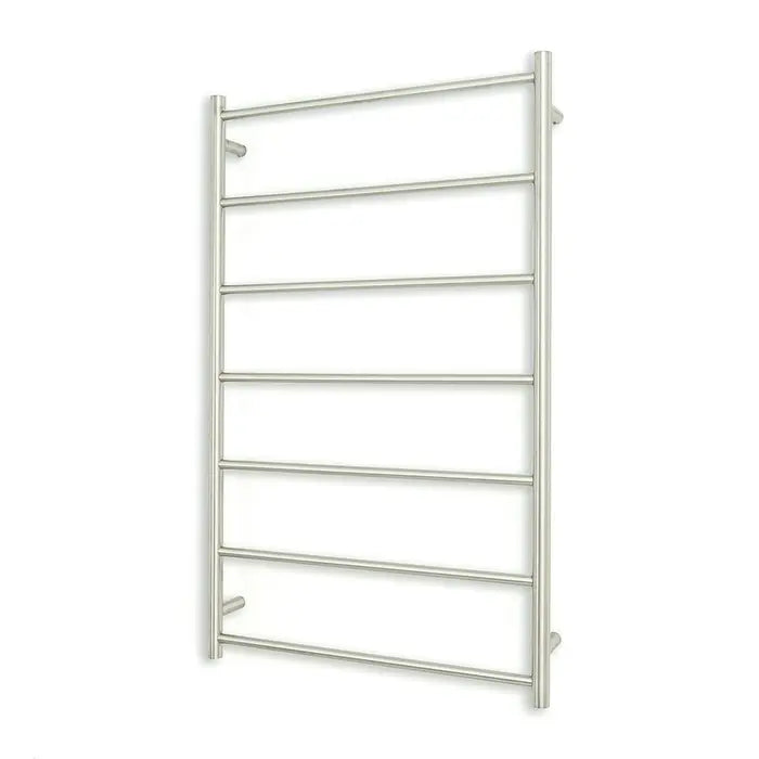 Radiant Heating Round Bars Non Heated Towel Rails Brushed Satin 700 x 1130
