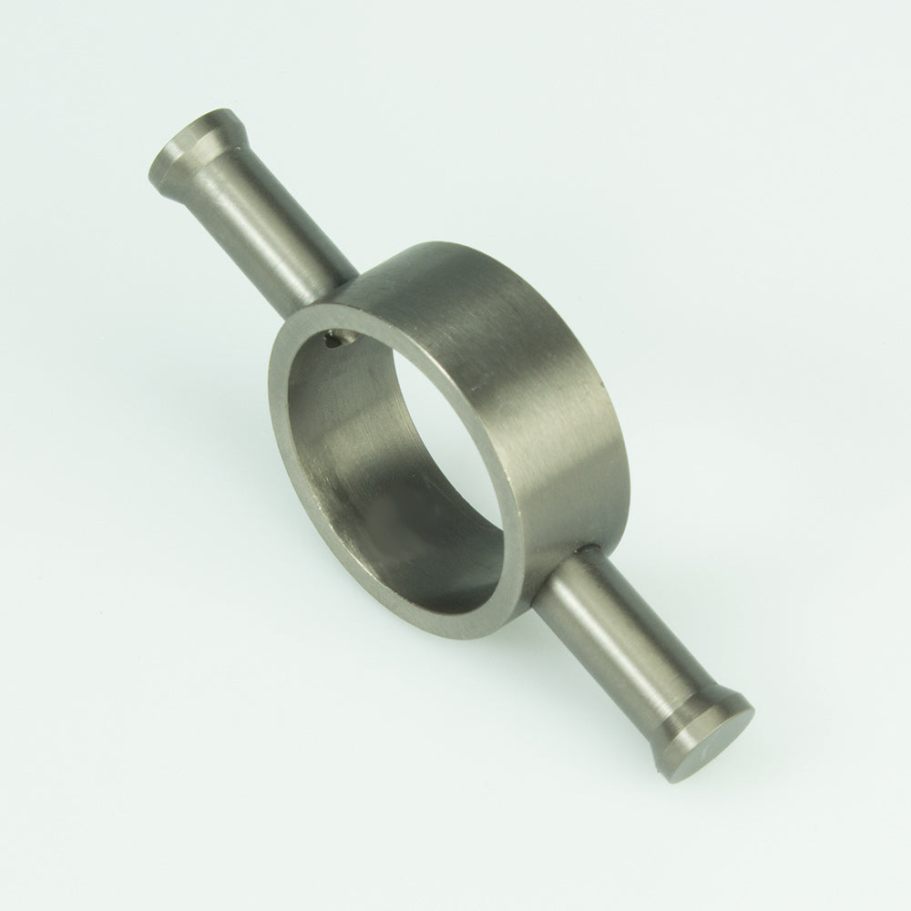 Radiant Heating Vertical Round Bar Hook - Brushed Satin