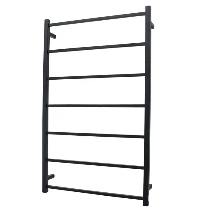 Radiant Heating Square Bars Non Heated Towel Rails Matte Black 700 x 1130
