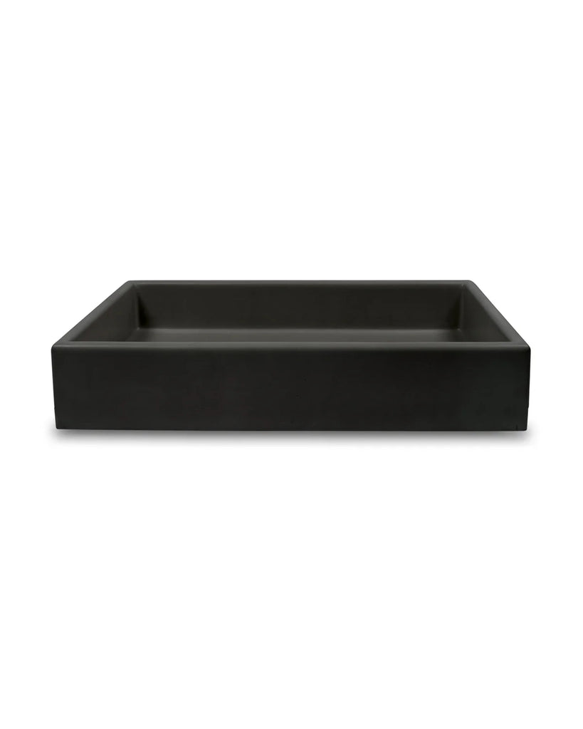 Nood Co Box Basin Wall Hung - Charcoal