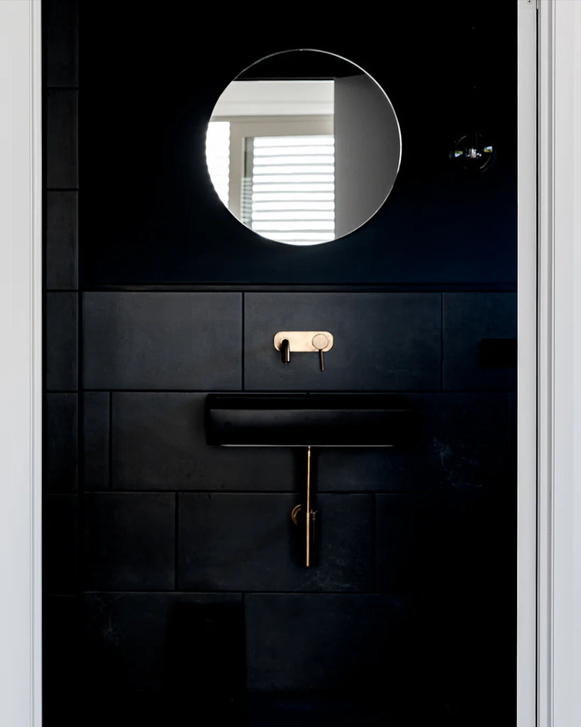 Nood Co Box Basin Wall Hung - Charcoal