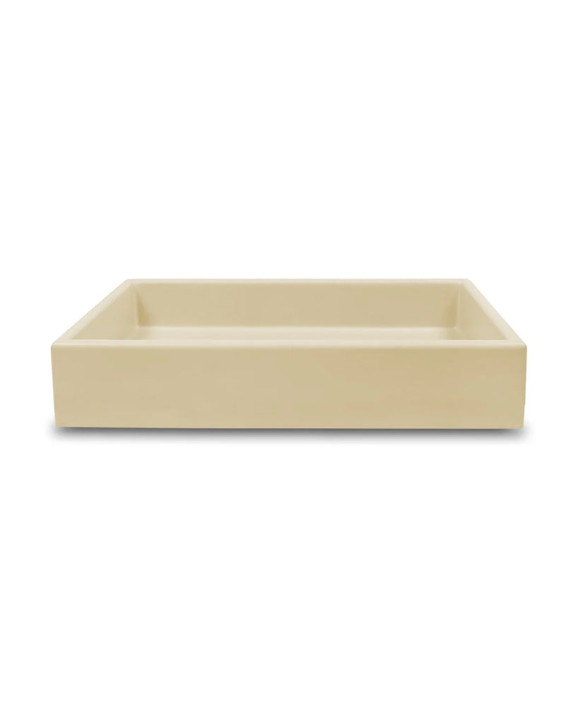 Nood Co Box Basin Wall Hung - Custard